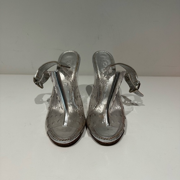 Chanel Transparent Heels with Silver Accents - Picture 4 of 4